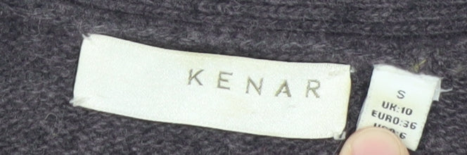 Womens UK Size 10 Kenar Grey Cardigan Jumper