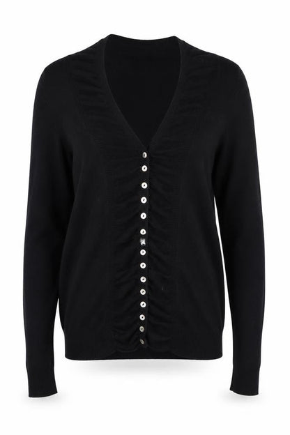 Womens UK Size 10 Mint Velvet Black Cardigan Jumper
