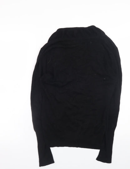 Womens UK Size 10 Mint Velvet Black Cardigan Jumper