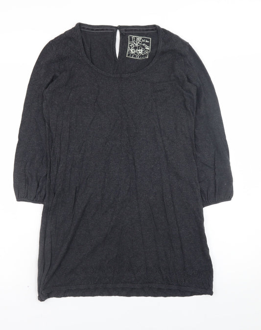 Womens UK Size 10 Fat Face Black Pullover Jumper