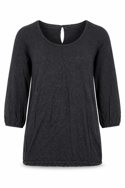 FatFace Women's Black Cotton 3/4 Sleeve Pullover Jumper Size 10