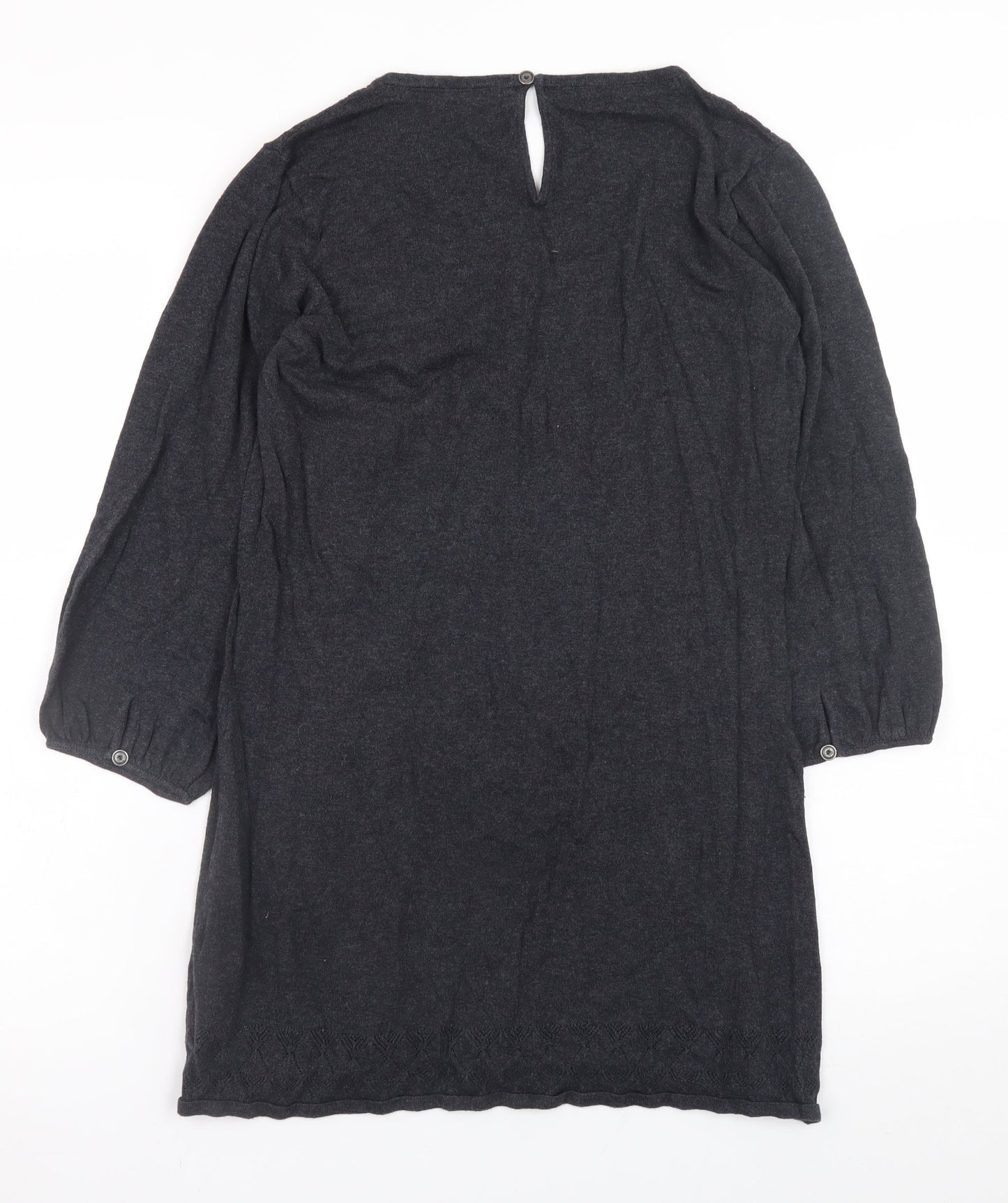 Womens UK Size 10 Fat Face Black Pullover Jumper