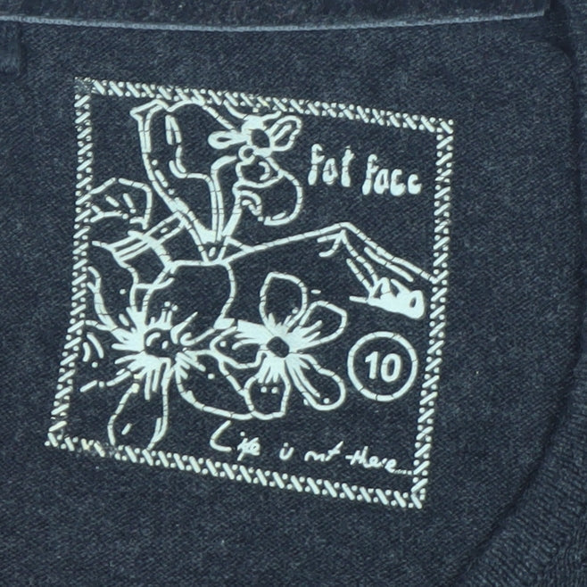 Womens UK Size 10 Fat Face Black Pullover Jumper