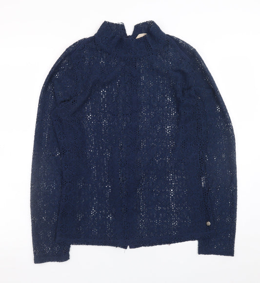 Womens UK Size M Garcia Jeans Blue Cardigan Jumper