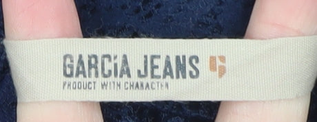 Womens UK Size M Garcia Jeans Blue Cardigan Jumper