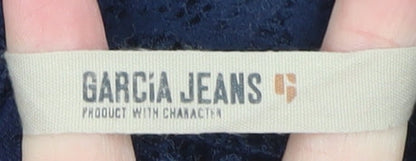Womens UK Size M Garcia Jeans Blue Cardigan Jumper