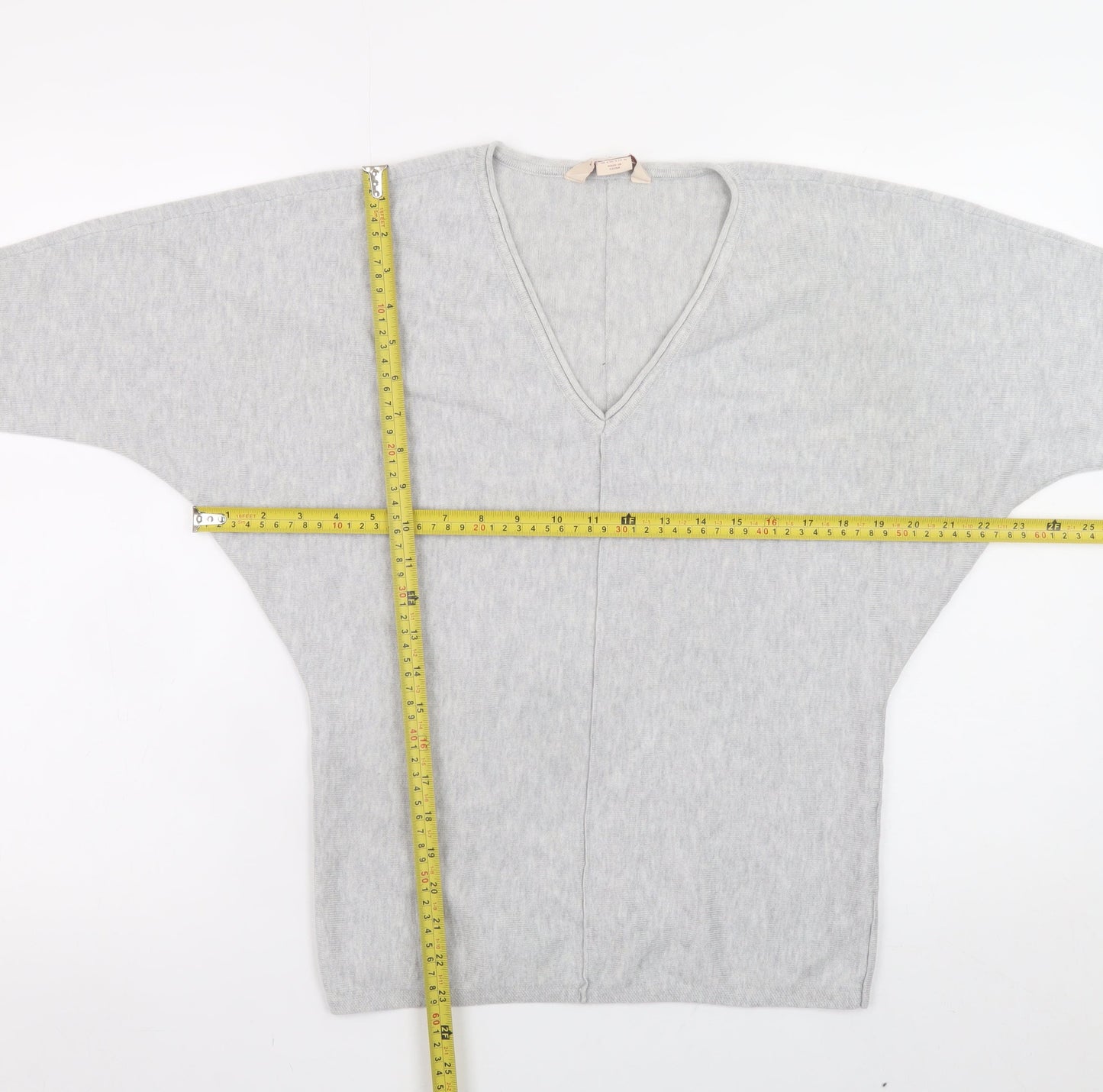 Womens UK Size 8 Mauvette Grey Pullover Jumper