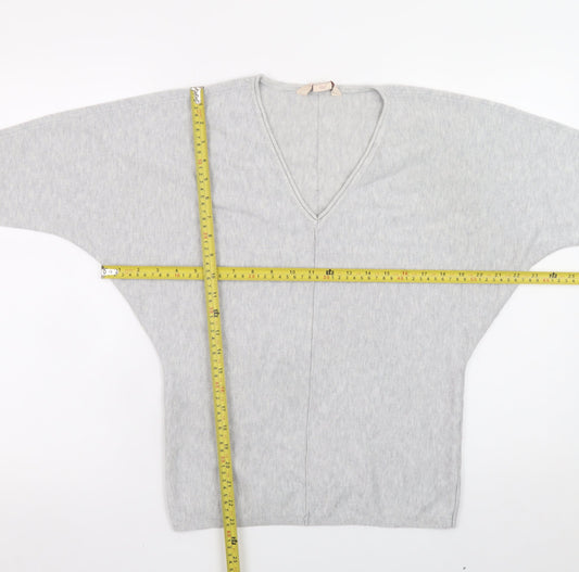 Womens UK Size 8 Mauvette Grey Pullover Jumper