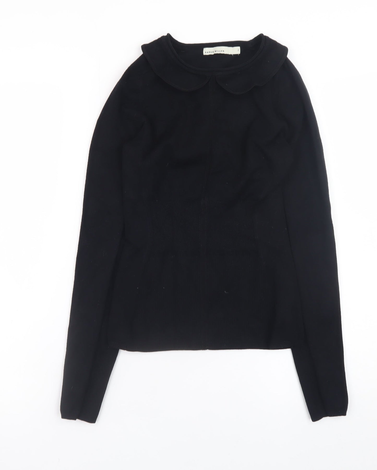 Womens UK Size 10 Karen Millen Black Pullover Jumper