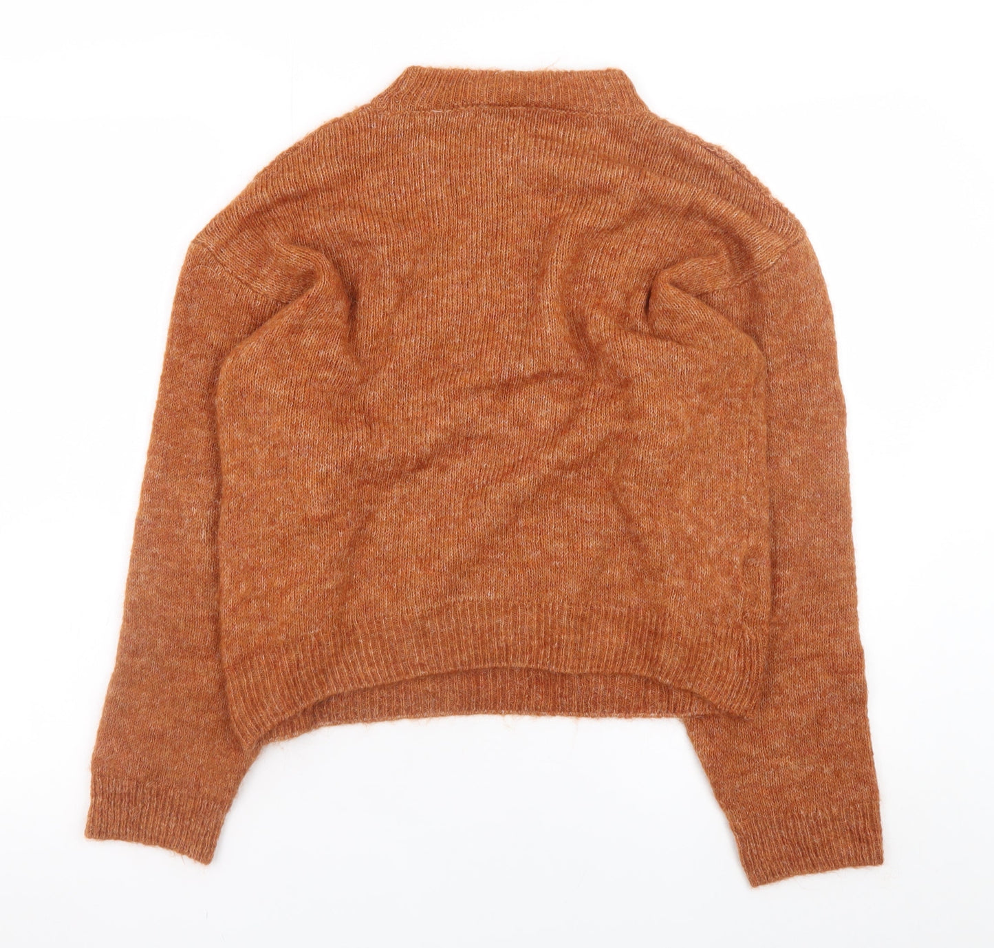 Womens UK Size S MNG Brown Pullover Jumper