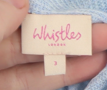 Womens UK Size 12 Whistles Blue Cardigan Jumper