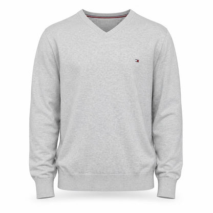 Mens UK Size M Tommy Hilfiger Grey Pullover Jumper