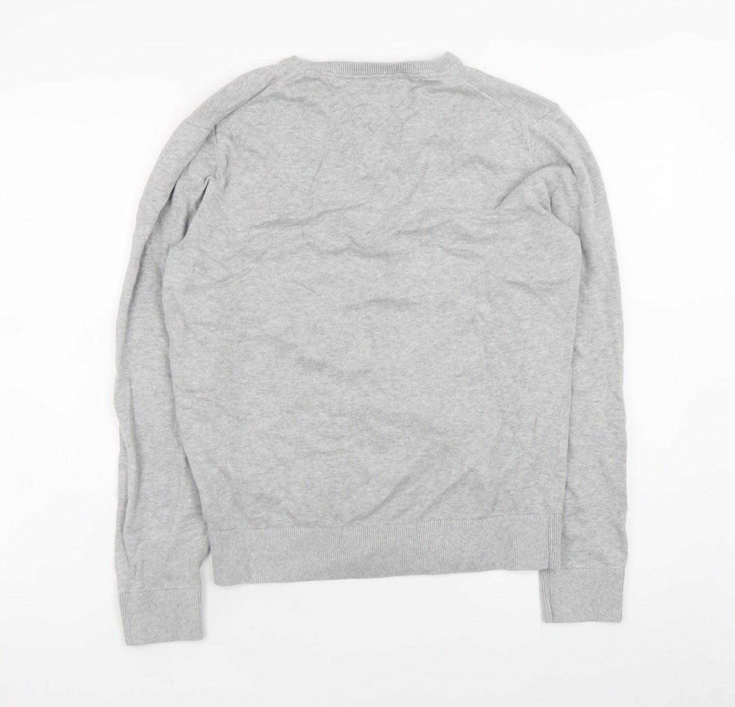 Mens UK Size M Tommy Hilfiger Grey Pullover Jumper