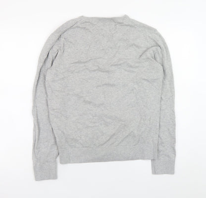 Mens UK Size M Tommy Hilfiger Grey Pullover Jumper