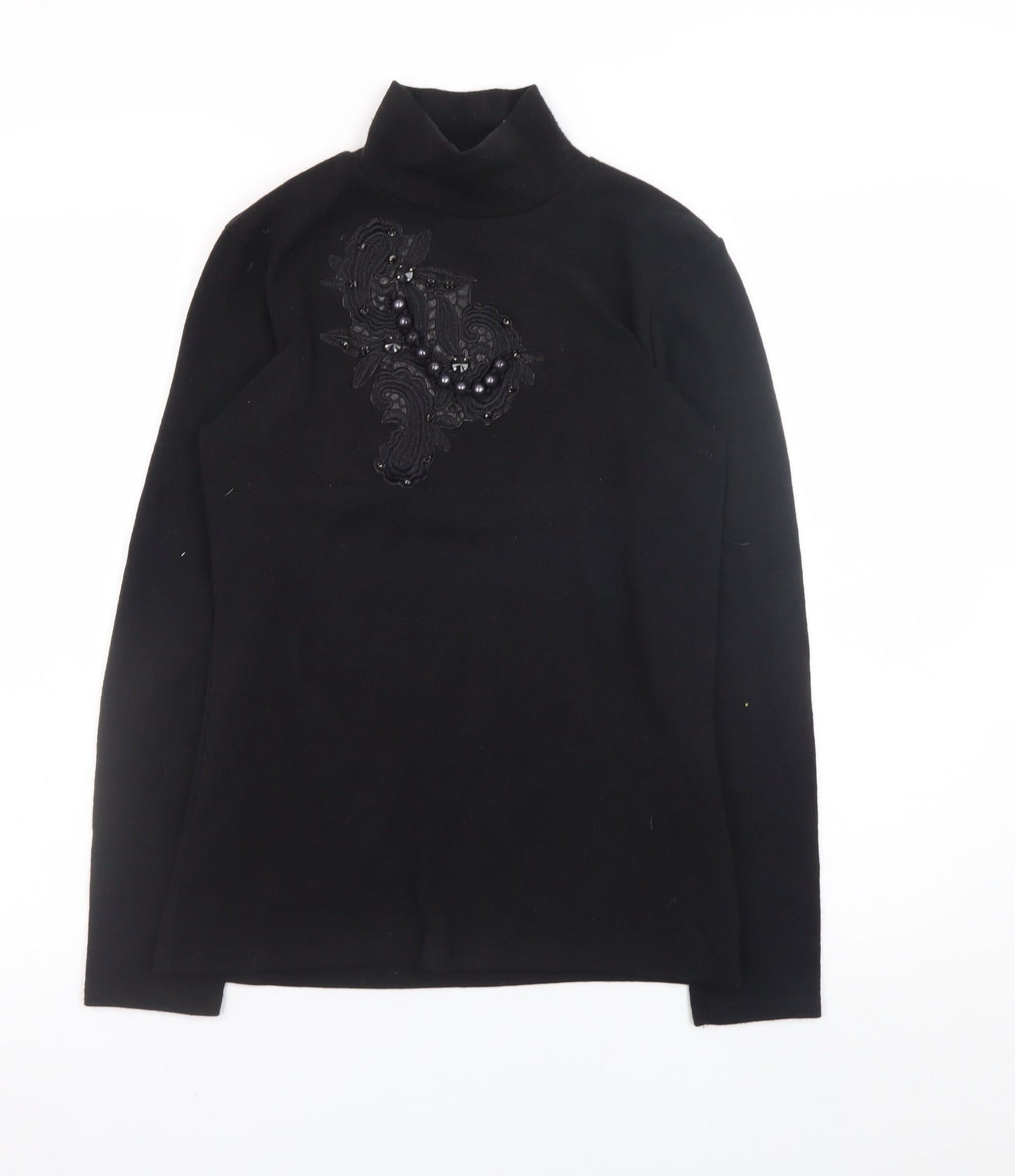 Womens UK Size M Zara Black Pullover Jumper