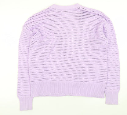 Womens UK Size M Marks and Spencer Purple Cardigan Jumper
