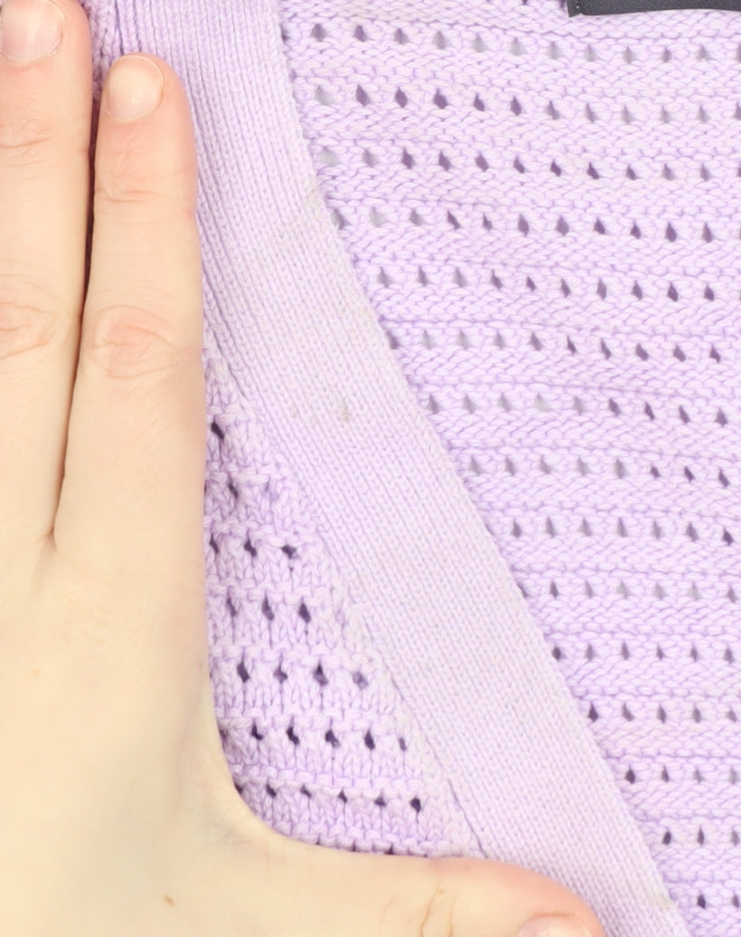 Womens UK Size M Marks and Spencer Purple Cardigan Jumper