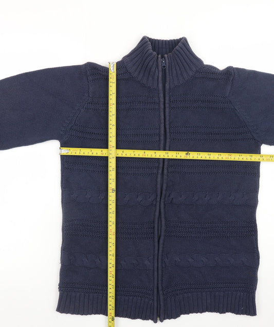 Mens UK Size XL Long Island Blue Full Zip Jumper