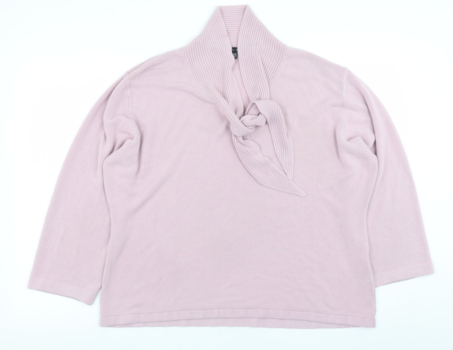 Womens UK Size 24 Janique Pink Pullover Jumper