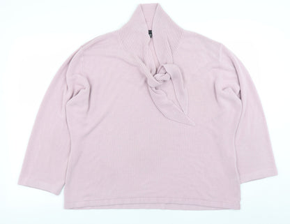 Womens UK Size 24 Janique Pink Pullover Jumper