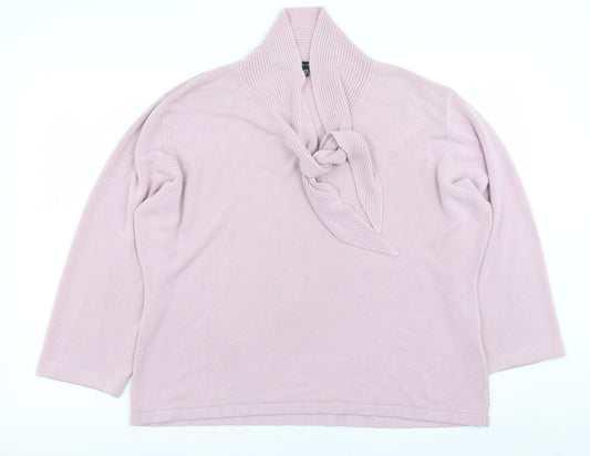 Womens UK Size 24 Janique Pink Pullover Jumper
