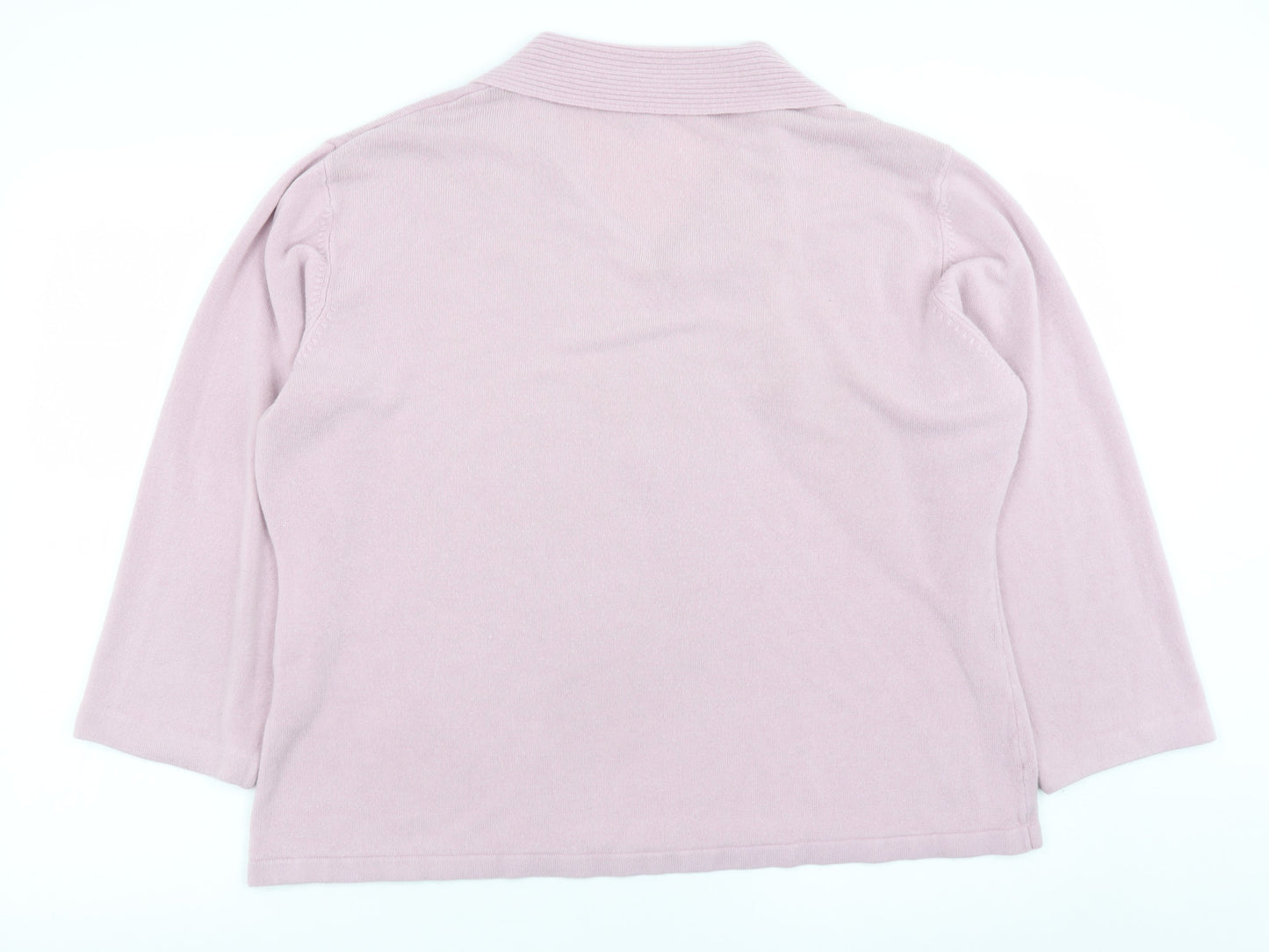 Womens UK Size 24 Janique Pink Pullover Jumper