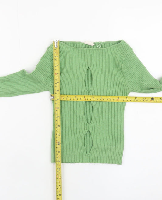 Womens UK Size S Urban Outfitters Green Pullover Jumper