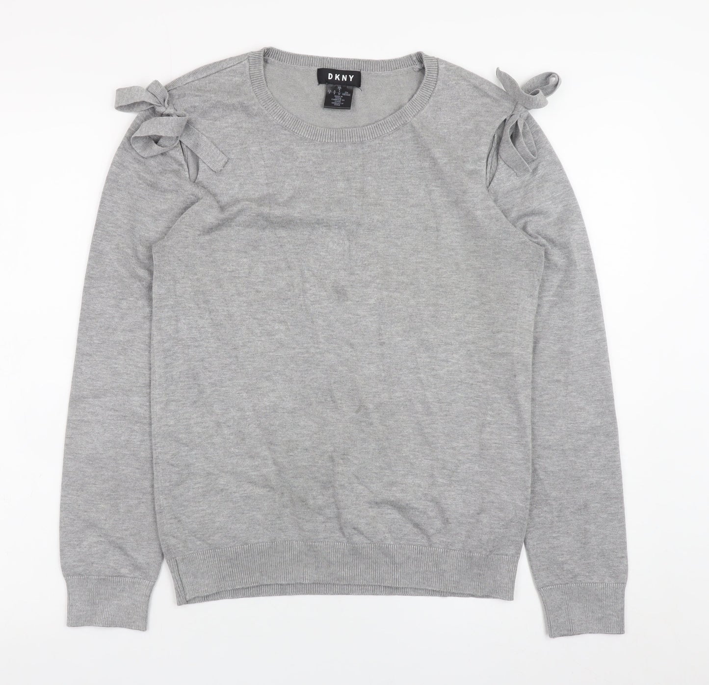 Womens UK Size S DKNY Grey Pullover Jumper