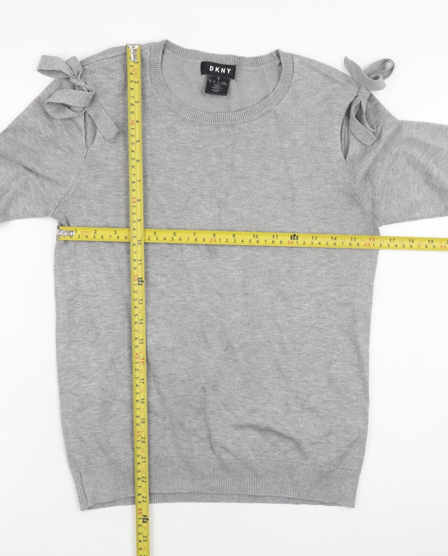Womens UK Size S DKNY Grey Pullover Jumper