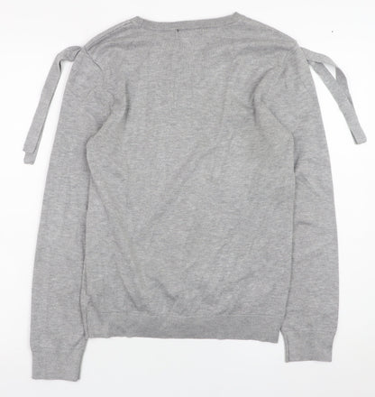 Womens UK Size S DKNY Grey Pullover Jumper