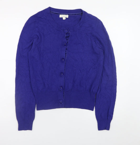 Womens UK Size M Monsoon Blue Cardigan Jumper