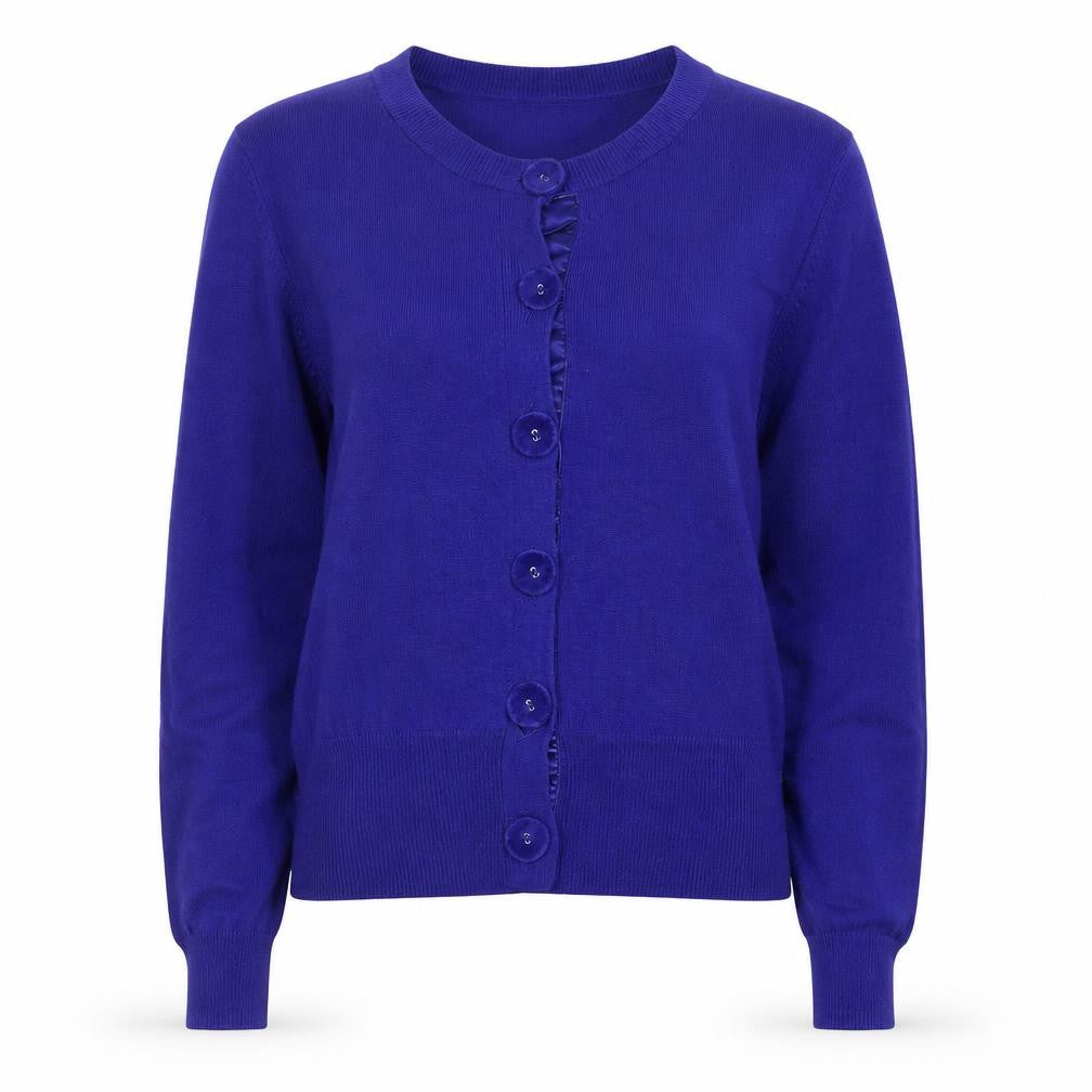 Womens UK Size M Monsoon Blue Cardigan Jumper