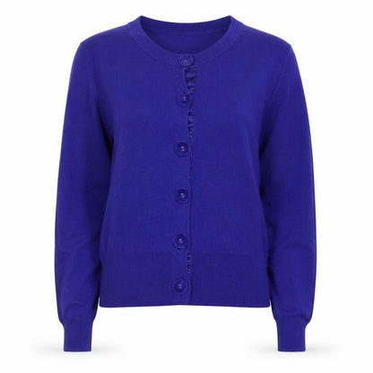 Womens UK Size M Monsoon Blue Cardigan Jumper