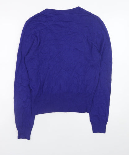 Womens UK Size M Monsoon Blue Cardigan Jumper