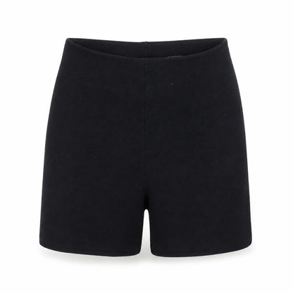H&M Women Black Biker Activewear Shorts Size 12 Slim Fit