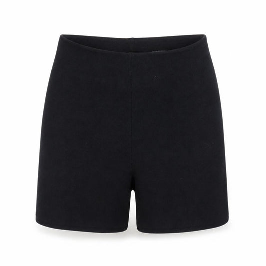 H&M Women Black Biker Activewear Shorts Size 12 Slim Fit