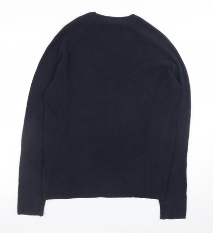 Mens UK Size S Threadbare Blue Pullover Jumper