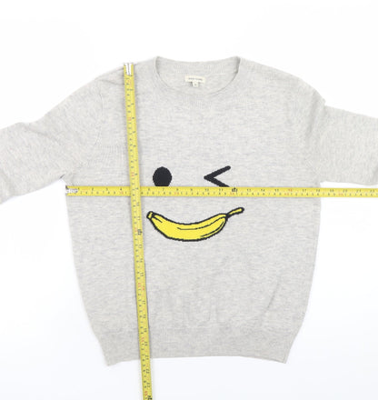 Womens UK Size 10 River Island Grey Pullover Jumper