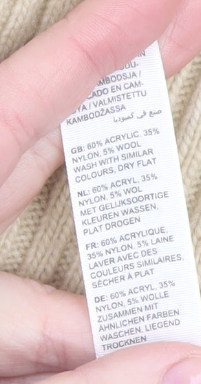 Womens UK Size 14 Fat Face Beige Pullover Jumper