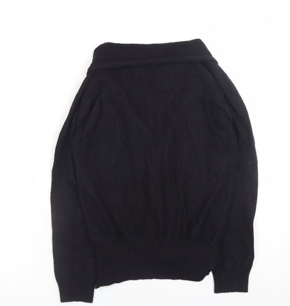 Womens UK Size 10 Debenhams Black Cardigan Jumper