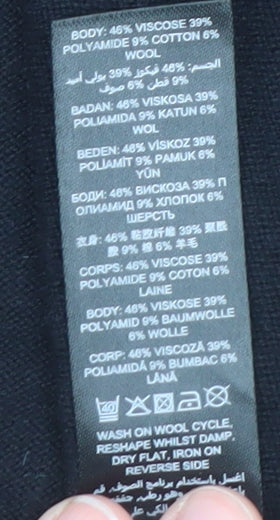Womens UK Size 10 Debenhams Black Cardigan Jumper