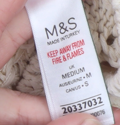 Womens UK Size M Marks and Spencer Ivory Pullover Jumper