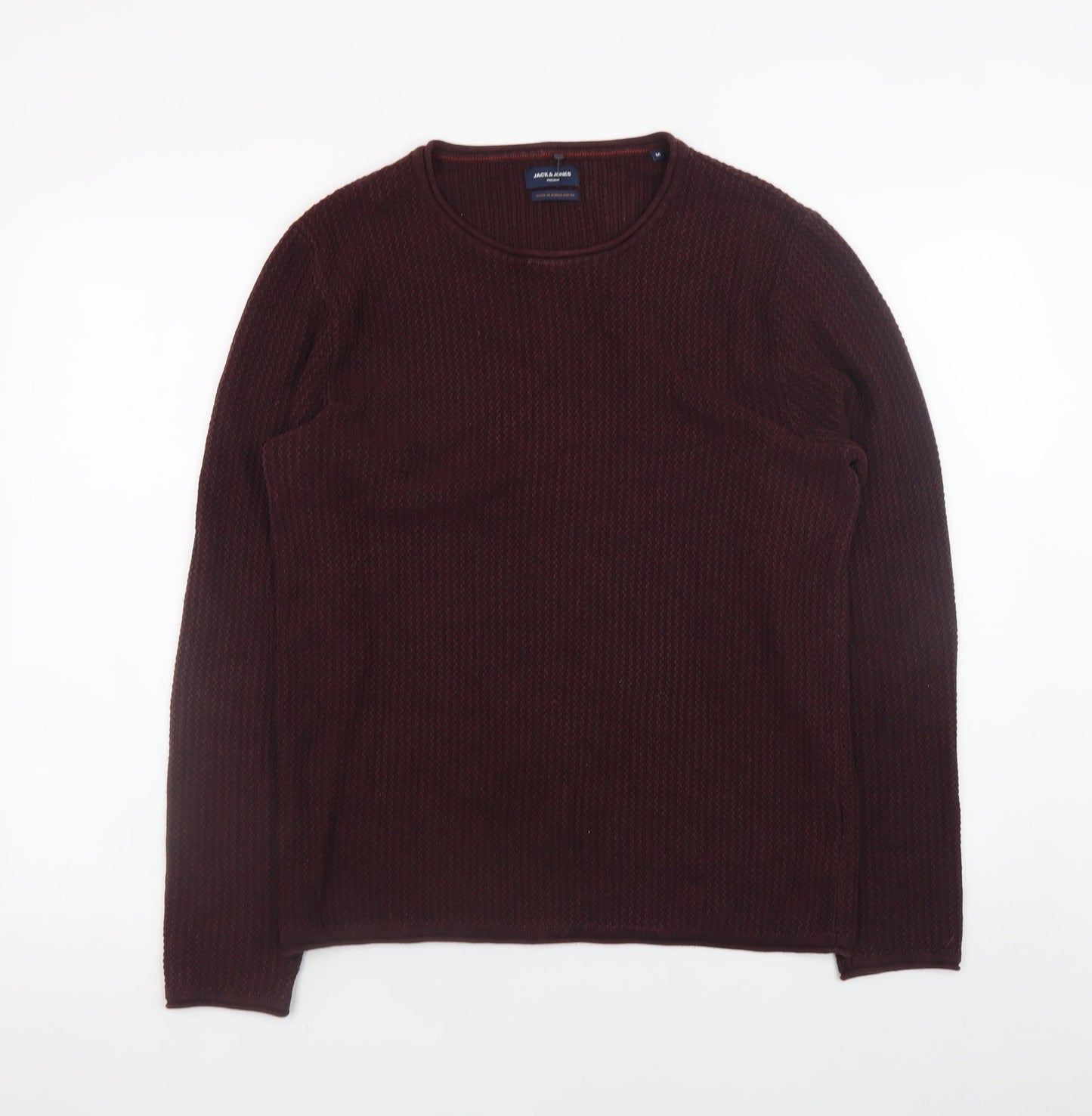 Mens UK Size M JACK & JONES Brown Pullover Jumper
