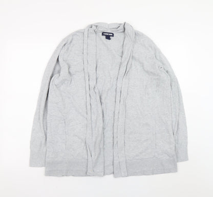 Womens UK Size L Lands' End Grey Cardigan Jumper