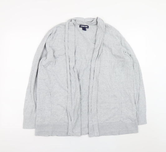 Womens UK Size L Lands' End Grey Cardigan Jumper