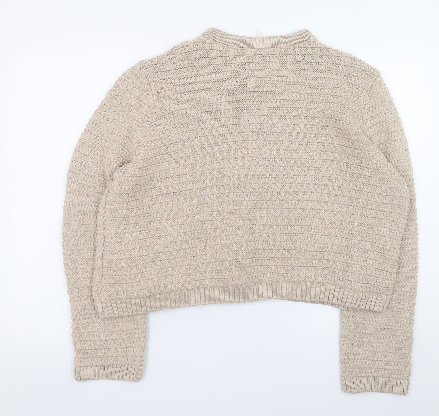 Womens UK Size XL Marks and Spencer Beige Cardigan Jumper