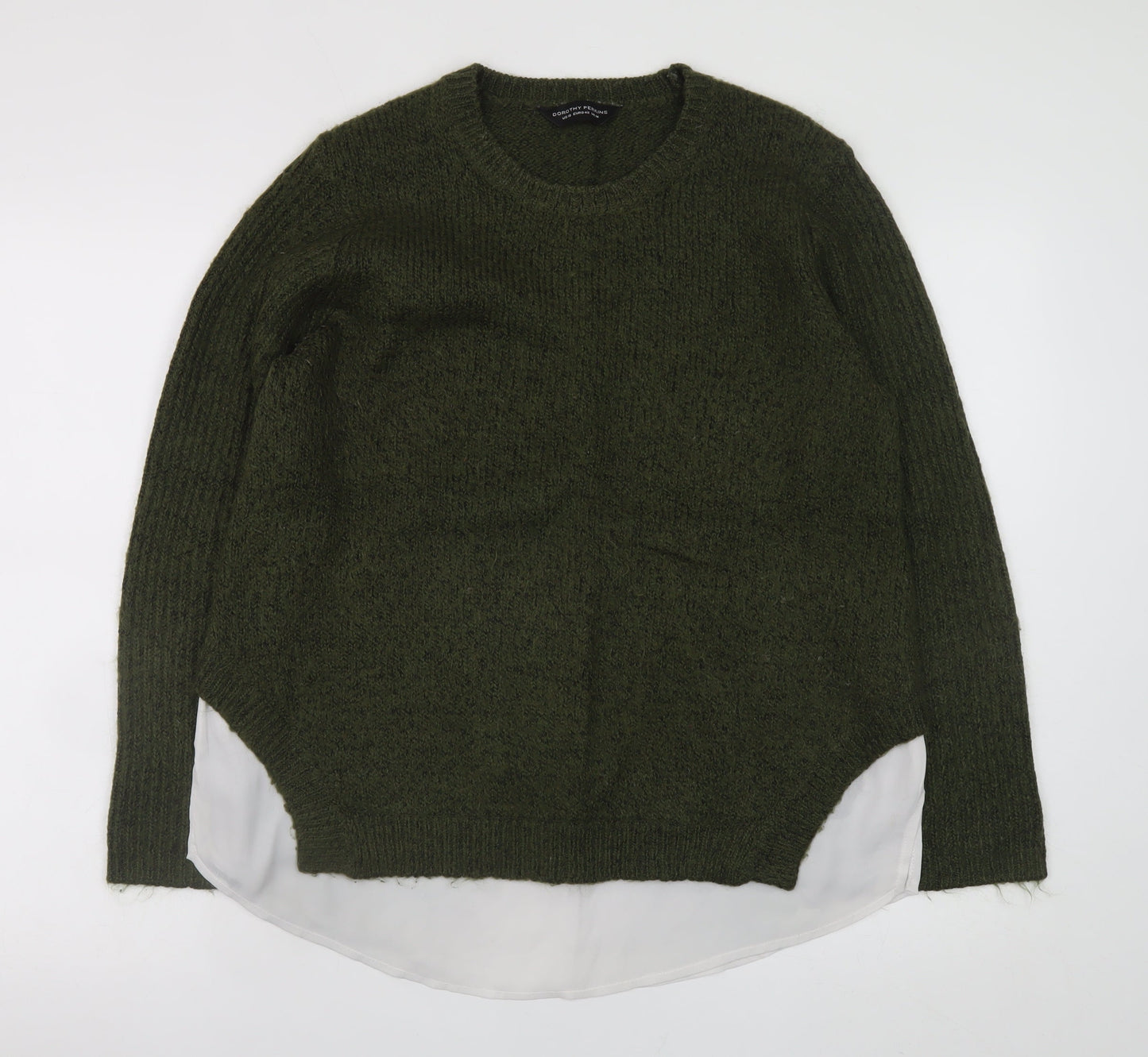 Womens UK Size 14 Dorothy Perkins Green Pullover Jumper