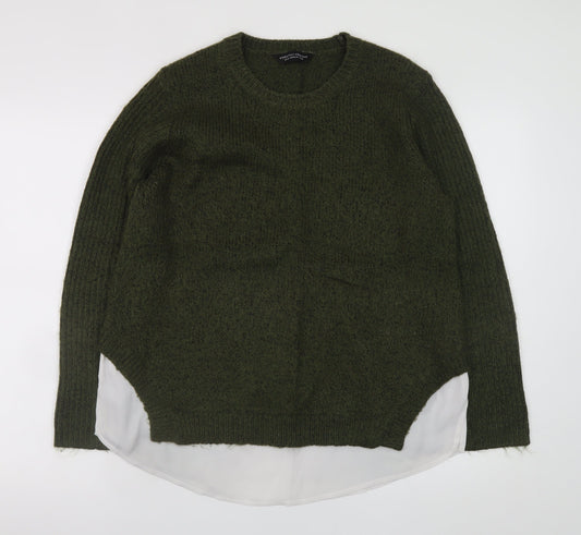 Womens UK Size 14 Dorothy Perkins Green Pullover Jumper