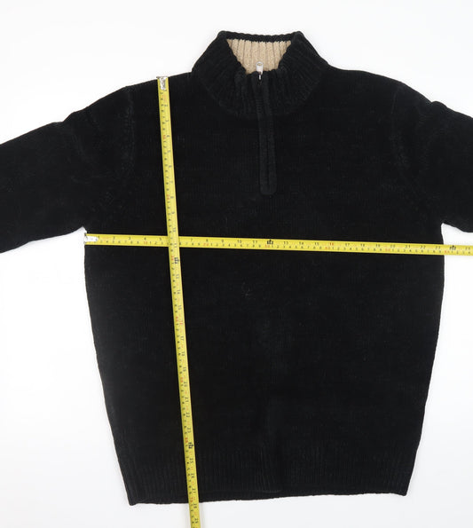 Mens UK Size XL Kensington Black Full Zip Jumper