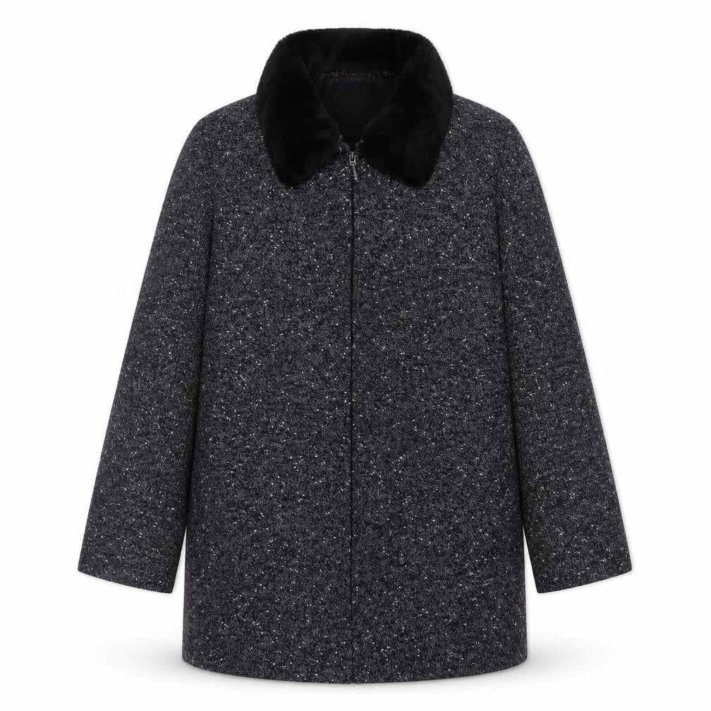 Womens UK Size 18 Ann Harvey Grey Overcoat